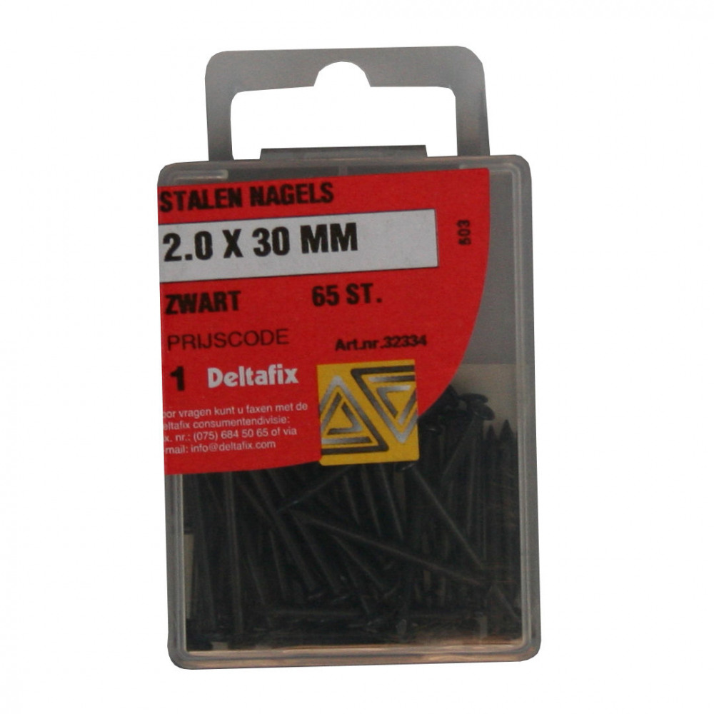 Hardware steel nails 2.0 x 30 mm black from wholesale and import