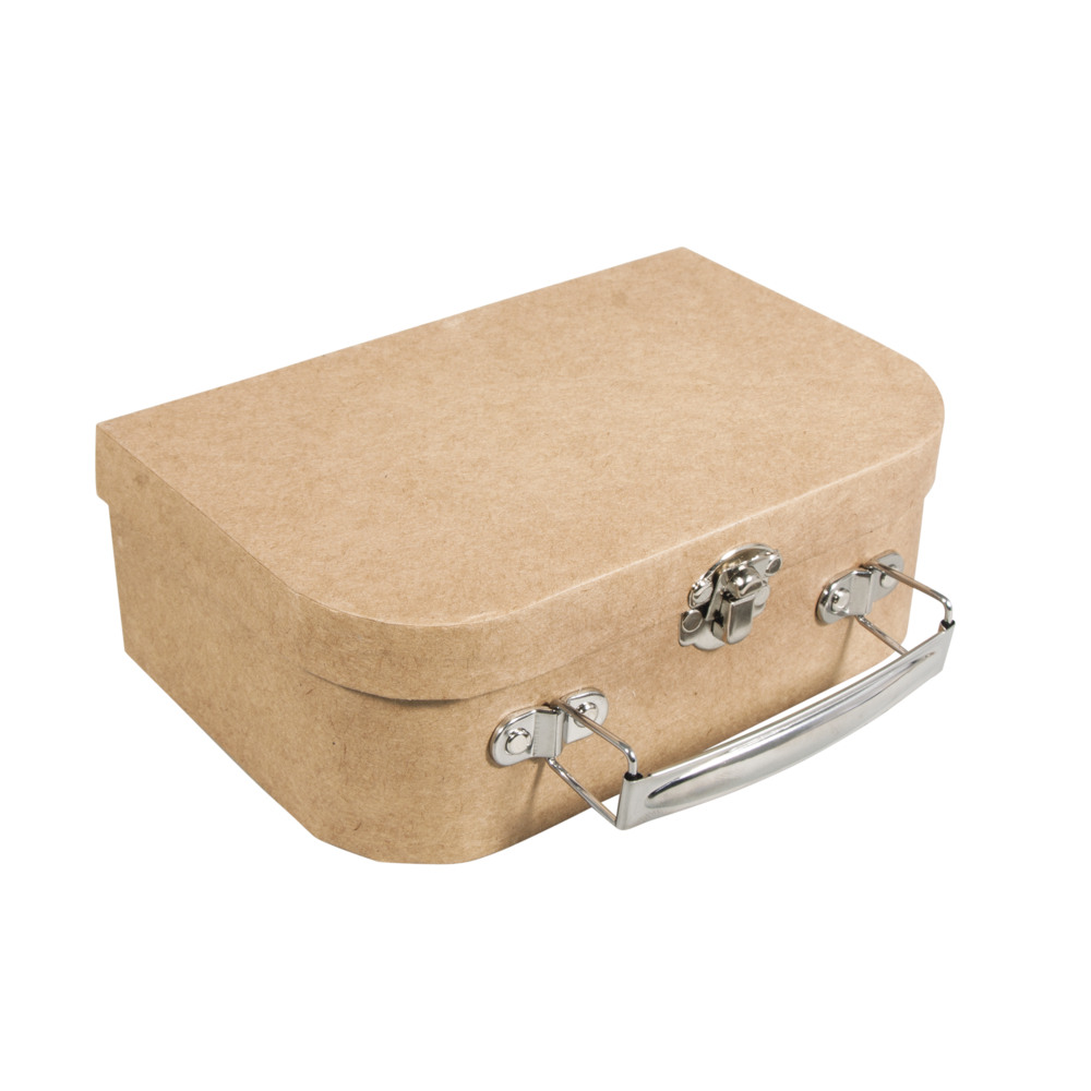 Paper mache suitcase, FSC Recycled 100, from wholesale and import