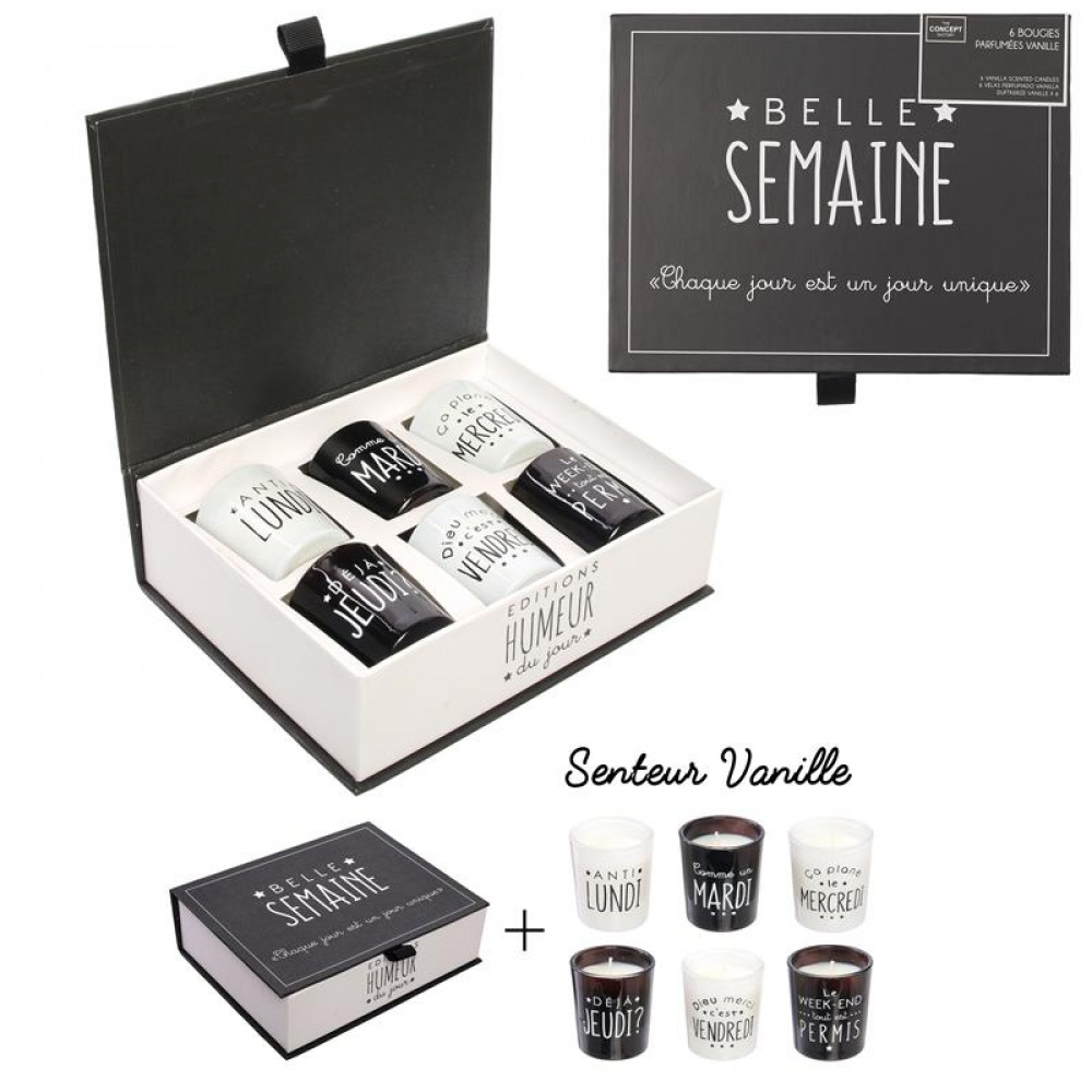 mood candles x6 gift box from wholesale and import