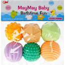 bath toy ball 6pcs bag with suspension