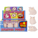 Squeezable Pig Toy 4x6x4 Mix 4 Monate für Aufstell