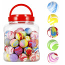 rubber ball 3cm rainbow mc jar
