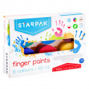 Fingerfarben 6 Farben 40ml Starpak