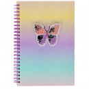 spiral notebook a5 butterfly starpak blister