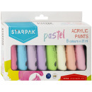Acrylfarben 8 Farben 25ml Pastell Starpak Window b