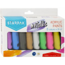 Acrylfarben 8 Farben 25ml Metalc Starpak Window b