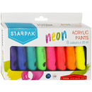 Acrylfarben 8 Farben 25ml Neon Starpak Fensterbox