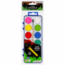 Aquarellfarben 12 Farben + Pinsel fi28 Pixel Stern