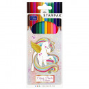 12 colors pencil crayons / 180 unicorn starpak pow