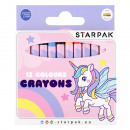 wax crayons 12 colors unicorn starpak