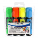 Textmarker 4 Farben Mix1 Starpak Beutel