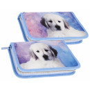 pencil case 1 zipper 2 flaps equipped doggy starpa
