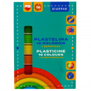 16-farbiges gewelltes Plastilin + Starpak-Pulversp