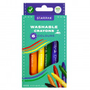 washable crayons 6 colors starpak powder