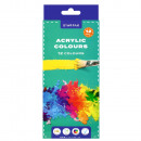 acrylic paints 12 col 12 ml in tube Starpak pud 10