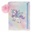 A5/64k notebooks with a unicorn starpak pencil cas