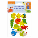 wood animal magnet 40mm pack of 12 pcs starpak bli