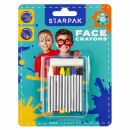 face pencils 6 colors starpak blister
