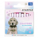 Doggy Starpak wax crayons 12 colors