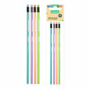 pencil with eraser hb trj pastel starpak bag with 