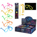Party glasses glow stick , 5- times assorted
