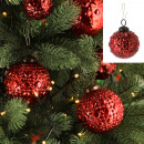 Ornamento per albero di Natale, rosso, piccolo, ci