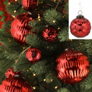 Ornamento per albero di Natale, rosso, grande, cir
