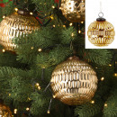 Ornamento di palline di Natale, oro, grande, circa