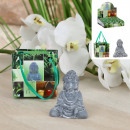 ingrosso Articoli da Regalo & Cartoleria: Buddha in un piccolo sacchetto regalo, grigio, alt