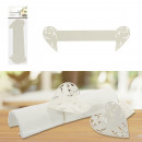 wholesale Decoration: Wedding napkin rings, foldable, set of 6