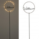 wholesale Garden & DIY store: LED garden stake Welcome, approx. 100cm height