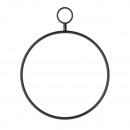 wholesale Decoration: Ring for hanging, DIY, DELUXE, black, approx. 40cm