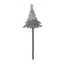 Tappo in feltro per albero di Natale grigio 48cm
