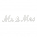 wholesale Decoration: Lettering Mr & Mrs, approx. 45x10cm