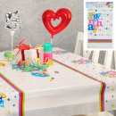 groothandel Stationery & Gifts: Tafelkleed Happy Birthday ongeveer 180x110cm