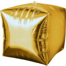 Cubez gold foil balloon loose 38 x 38 cm