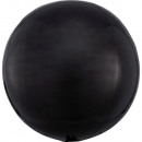Orbz Black foil balloon packed 15 '/ 38cm wx 1