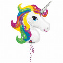 SuperShape rainbow unicorn foil balloon loose 83