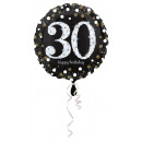 Standard Sparkling Birthday 30 Foil Balloon Round 