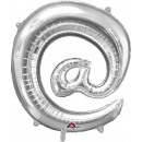 SuperShape icon '@' silver foil balloon pa