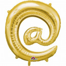Mini Shape Symbol '@' Gold Foil Balloon Pa