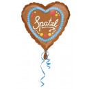 Standard Spatzl foil balloon heart packed 43 cm