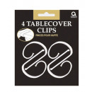 4 tablecloth clips