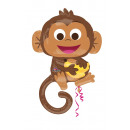 SuperShape 'Funny monkey' foil balloon, ve