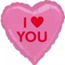 Standard 'I Heart You - Sugar Heart' Foil 