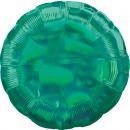 Rotondo standard verde olografico iridescente