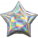 Standard Holographic Iridescent Silver Star Foils