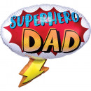 SuperShape Superhero Dad foil balloon packed 68c
