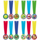 12 Super Mario winner medals