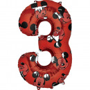 Mid size Mickey Mouse Forever number 3 foil balloo